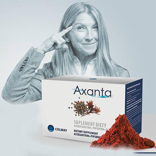 Axanta: Astaxantina + Piperina + Complex vitaminas B | 60 caps
